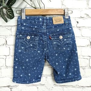 Levi's Heart Bermuda Denim Shorts Valentine's Day ❤️